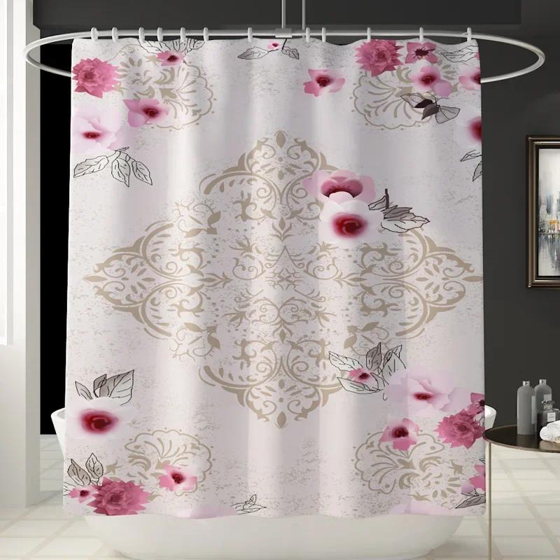 Spring Pink Cherry Blossoms Burgundy Flower Fabric Shower Curtain Leaves Tree Branch Cherry Floral Bathroom Decor Set Waterproof W60H190(CM)-1 Pcs
Spring Pink Cherry Blossoms Burgundy Flower Fabric Shower Curtain Leaves Tree Branch Cherry Floral Bathroom Decor Set Waterproof W60H190(CM)-1 Pcs