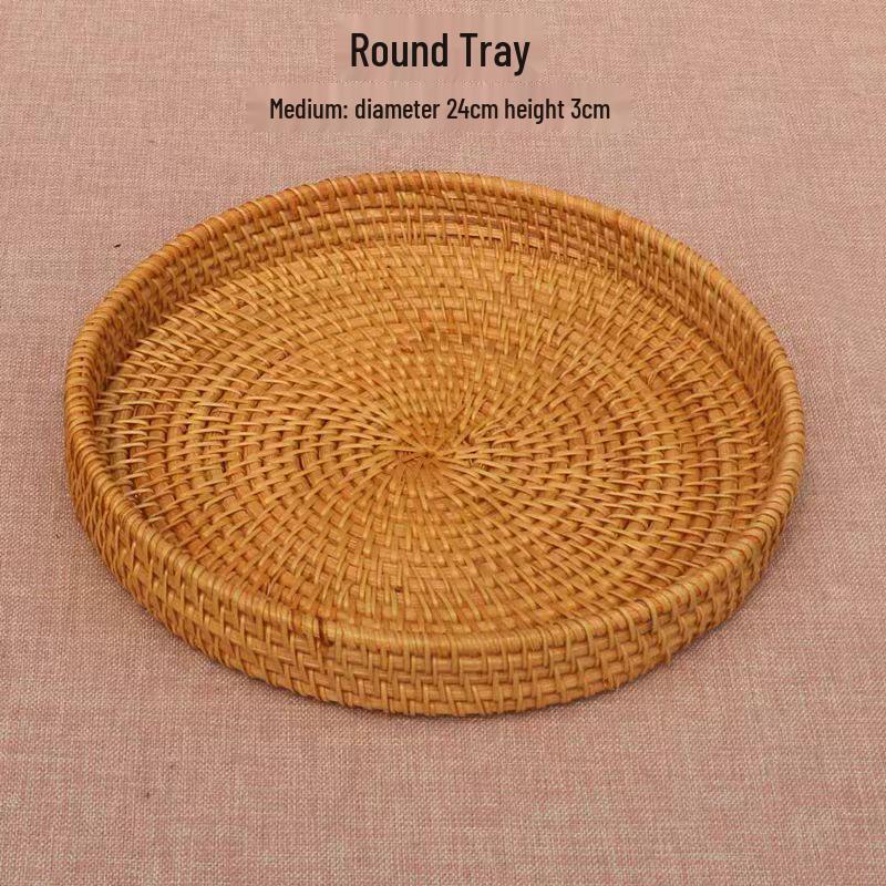 Handmade Bamboo Basket Z7GN: Double-Layer Winnowing Tray with Handle for Snacks and Tea.
Handmade Bamboo Basket Z7GN: Double-Layer Winnowing Tray with Handle for Snacks and Tea.