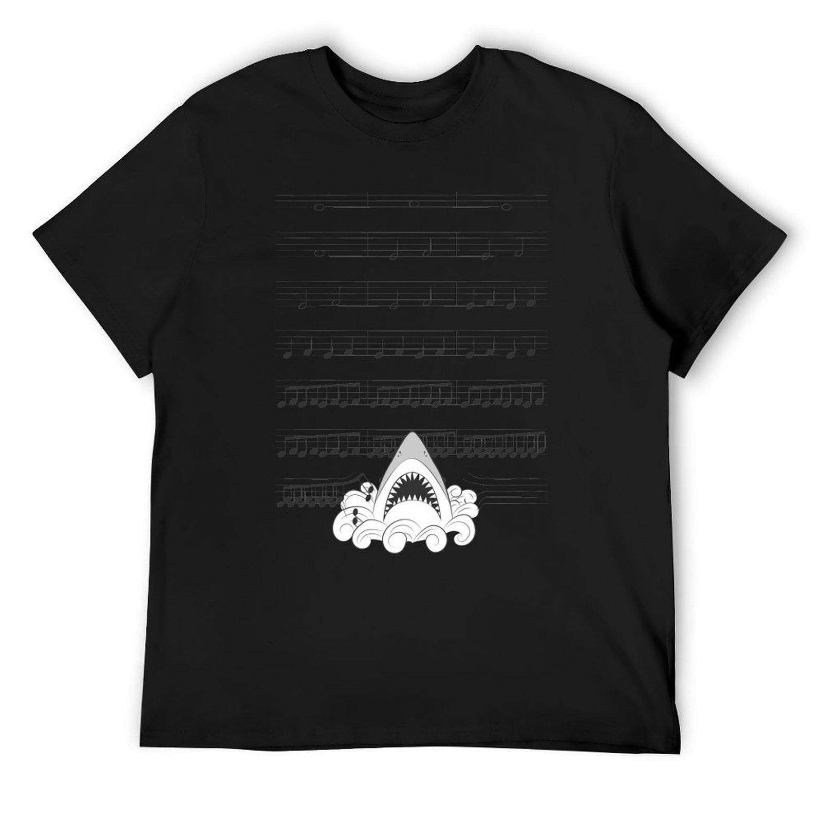 JAWS song music sheet T-Shirt tees animal prinfor boys cute tops Men s t-shirts 4XL
JAWS song music sheet T-Shirt tees animal prinfor boys cute tops Men s t-shirts 4XL