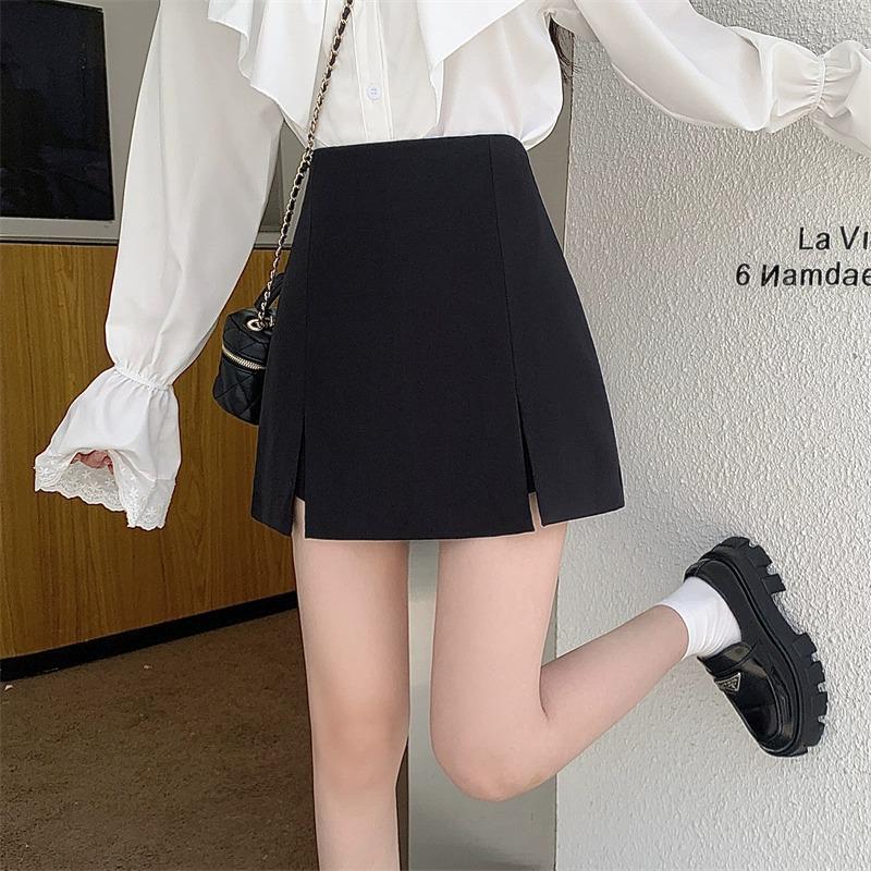 Black High Waist Slit Midi Skirt for Women - 2023 Autumn/Winter Slimming A-Line Skirt Pants S
Black High Waist Slit Midi Skirt for Women - 2023 Autumn/Winter Slimming A-Line Skirt Pants S