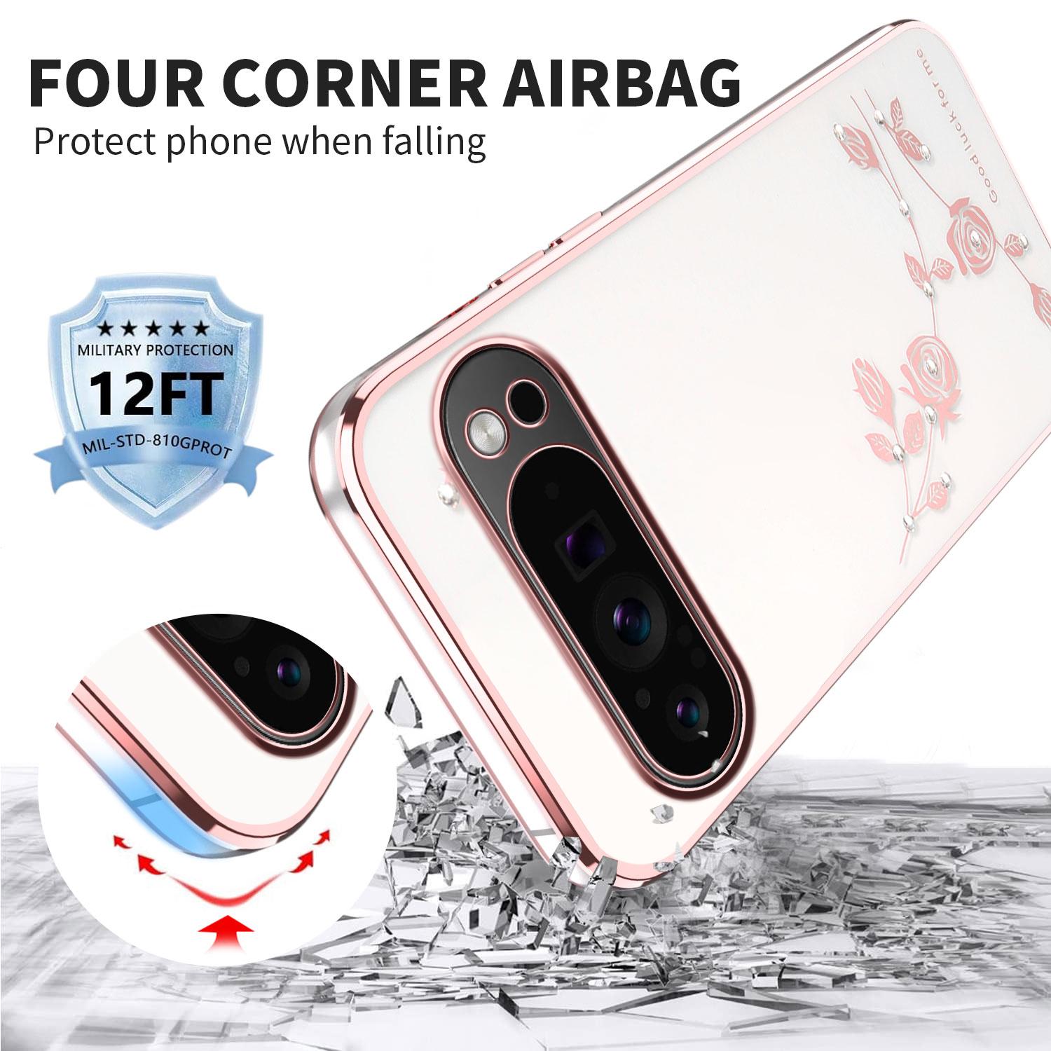 KADEM For Google Pixel 10 Pro XL Case Flower Rhinestone Decor TPU Phone Cover Blue
KADEM For Google Pixel 10 Pro XL Case Flower Rhinestone Decor TPU Phone Cover Blue