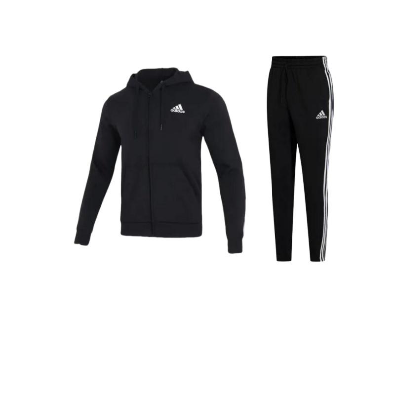 Adidas Knitted Zip-Up Hooded Long Sleeve Sweatshirt And Striped Mid-Waist Pants Sports Set Men Activewear Black GK8995+GS1581 S
Adidas Knitted Zip-Up Hooded Long Sleeve Sweatshirt And Striped Mid-Waist Pants Sports Set Men Activewear Black GK8995+GS1581 S