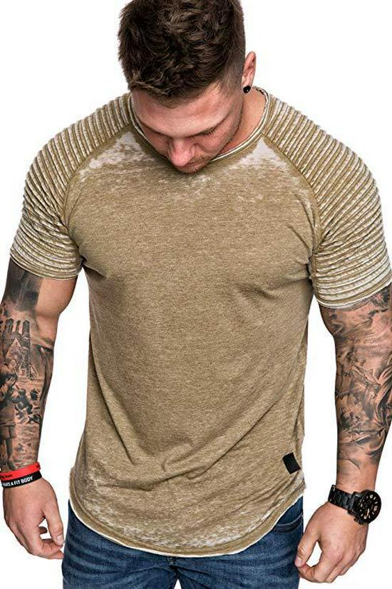 Men s Casual Wrinkled Solid Color Short Sleeve Summer T-shirt 3XL зелений
Men s Casual Wrinkled Solid Color Short Sleeve Summer T-shirt 3XL зелений