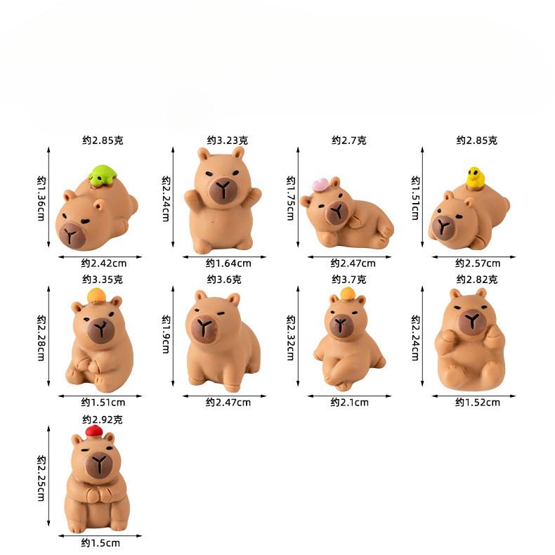 9Pcs/set Cartoon Mini Capybara Miniatures Resin Animal Ornaments DIY Fairy Garden Decoration Moss Terrarium Micro Landscape 1-2cm коричневый
9Pcs/set Cartoon Mini Capybara Miniatures Resin Animal Ornaments DIY Fairy Garden Decoration Moss Terrarium Micro Landscape 1-2cm коричневый