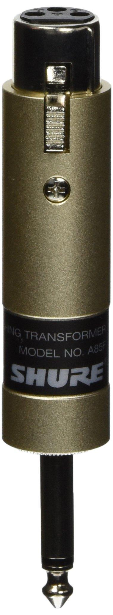 Shure A85F Low Female XLR to High Z Phone Plug by Shure Transformer; Z, 1/4-Inch
Shure A85F Low Female XLR to High Z Phone Plug by Shure Transformer; Z, 1/4-Inch