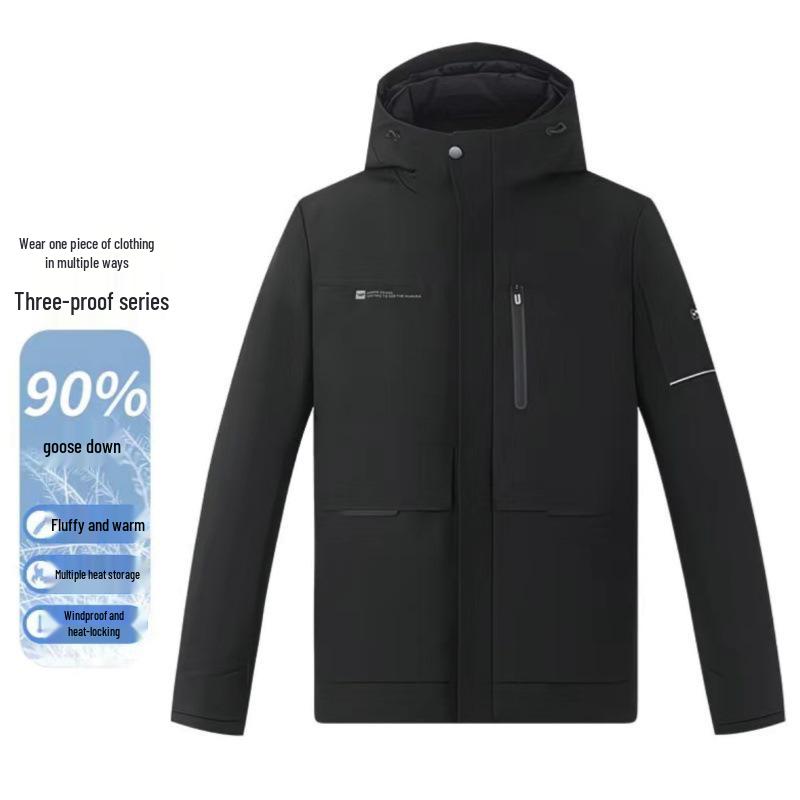 HY877: 90% Goose Down Detachable Liner, Three-Proof Fabric, Cold-Resistant Hooded Jacket 170 чорний
HY877: 90% Goose Down Detachable Liner, Three-Proof Fabric, Cold-Resistant Hooded Jacket 170 чорний