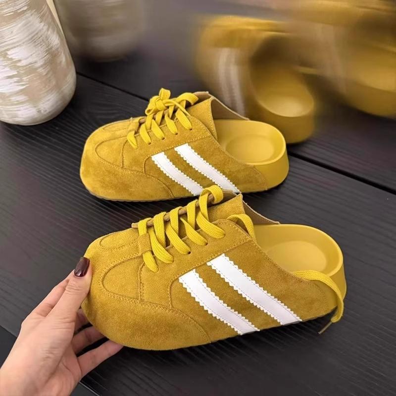 Платформенные туфли без каблука, новые летние ретро удобные женские туфли с закрытым носком, женская уличная обувь 40 жёлтый
Платформенные туфли без каблука, новые летние ретро удобные женские туфли с закрытым носком, женская уличная обувь 40 жёлтый