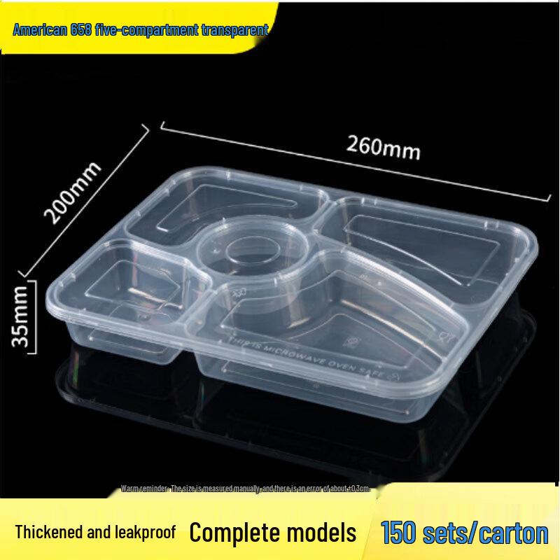 Disposable 5-Compartment Square Meal Prep Containers
Disposable 5-Compartment Square Meal Prep Containers
