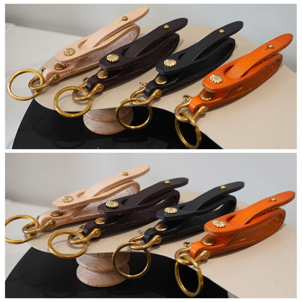 Leather Olive-Shaped Crafts Vintage Style Cowhide Keyring Copper Buckle Keychain Bag Hanging чёрный
Leather Olive-Shaped Crafts Vintage Style Cowhide Keyring Copper Buckle Keychain Bag Hanging чёрный