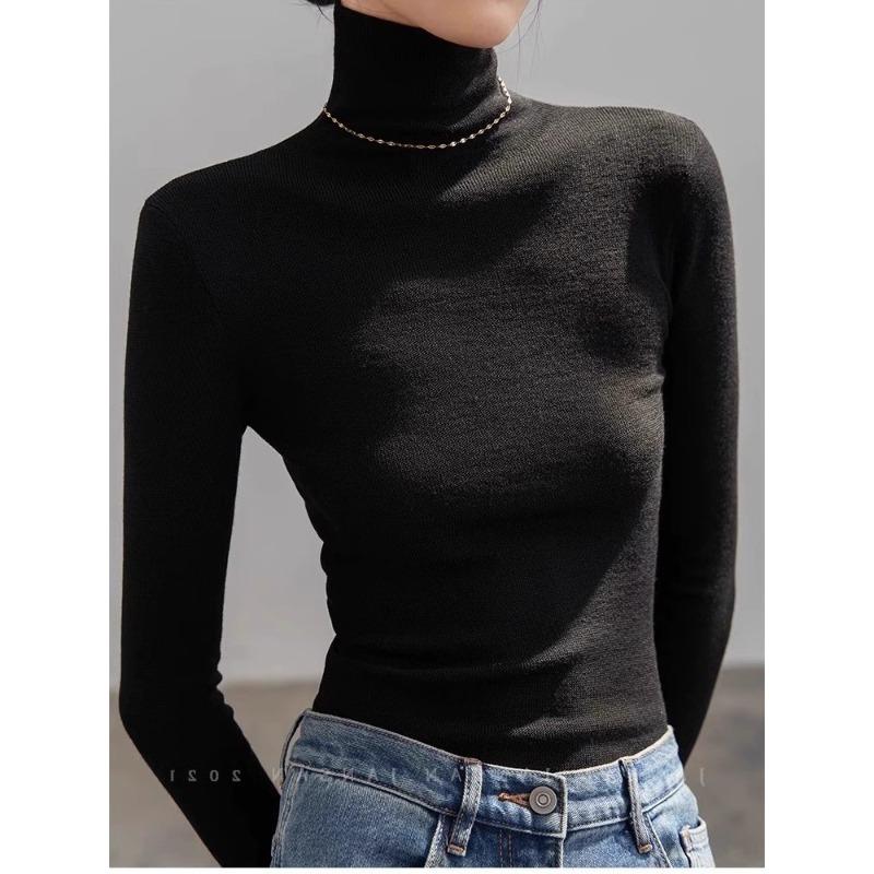 Белый мягкий восковой вязаный свитер женский весенний облегающий топ с высоким воротником и длинными рукавами, высококачественная базовая рубашка XL чёрный
Белый мягкий восковой вязаный свитер женский весенний облегающий топ с высоким воротником и длинными рукавами, высококачественная базовая рубашка XL чёрный