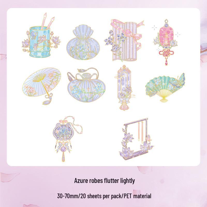 Zaomo PET 3D Flowing Stream Micro Dream Series Antique Journal Stickers
Zaomo PET 3D Flowing Stream Micro Dream Series Antique Journal Stickers