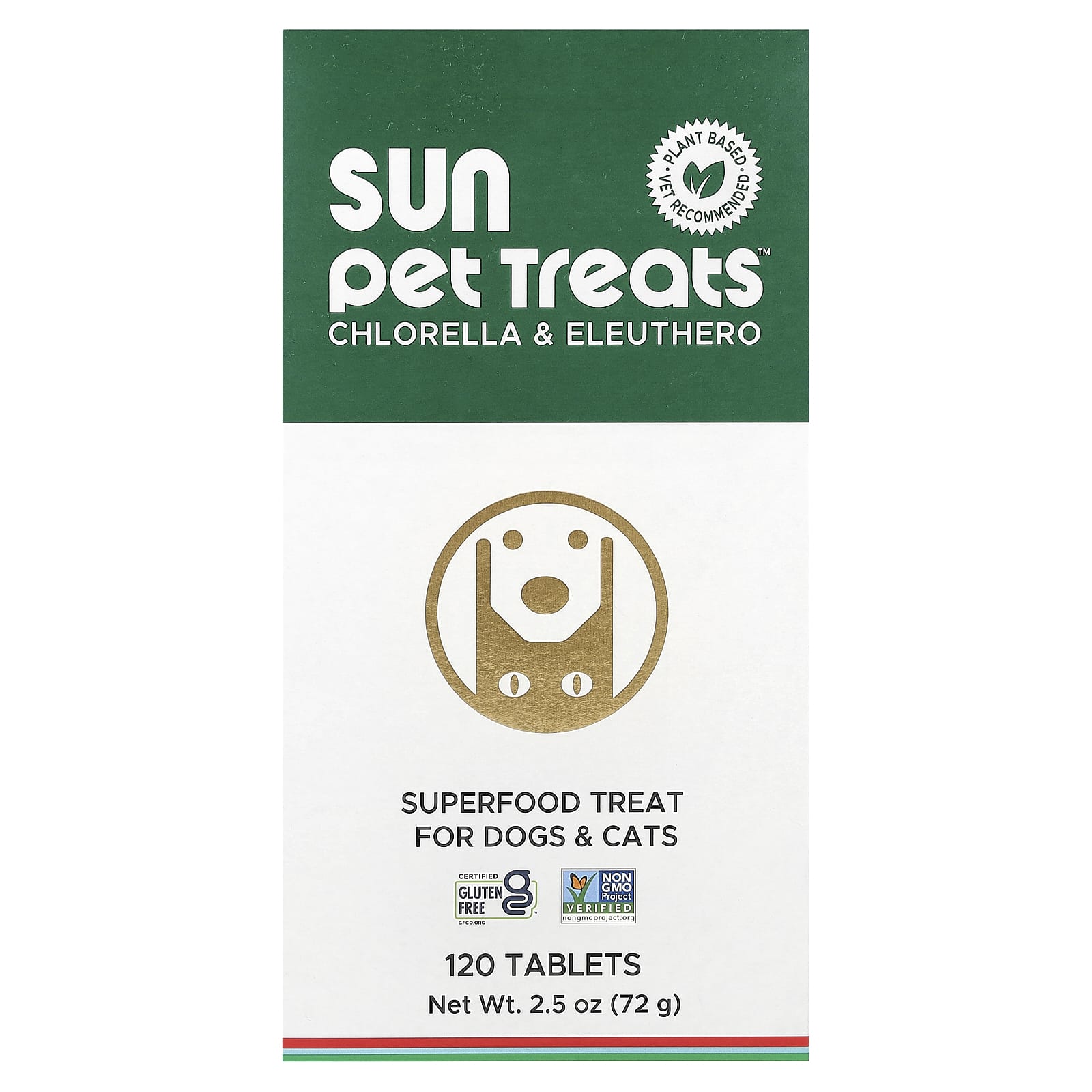 Sun Pet Treats™, Хлорелла и Калистегия, для собак и кошек, 120 таблеток
Sun Pet Treats™, Хлорелла и Калистегия, для собак и кошек, 120 таблеток