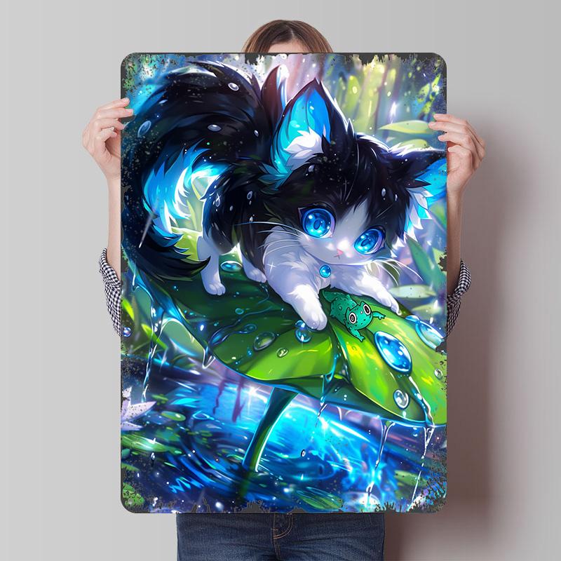 Cute Cat on Lily Pad Metal Poster Customized Wall Art Retro Vintage Tinplate Signs for Gaming Room Decoration At Home Man Cave 7.9x11.8In(20x30cm)
Cute Cat on Lily Pad Metal Poster Customized Wall Art Retro Vintage Tinplate Signs for Gaming Room Decoration At Home Man Cave 7.9x11.8In(20x30cm)