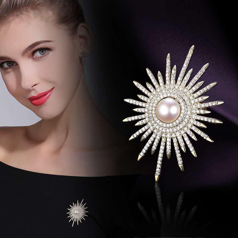 Sunflower Pearl Brooch: Elegant and Versatile Accessories for Women, Perfect for Suits and Corsages. серебряный
Sunflower Pearl Brooch: Elegant and Versatile Accessories for Women, Perfect for Suits and Corsages. серебряный