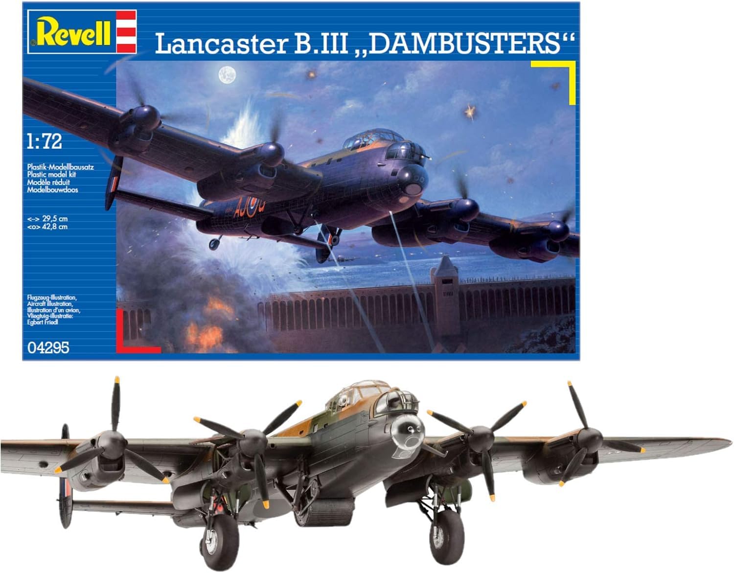 Немецкий Revell 1/72 Lancaster Dambuster 04295 Пластиковая модель
Немецкий Revell 1/72 Lancaster Dambuster 04295 Пластиковая модель