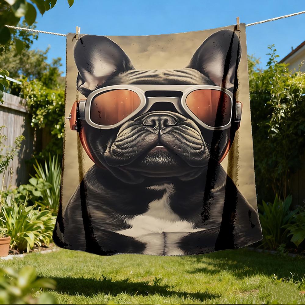 1pc French Bulldog Print Outdoor Blanket, Lightweight Polyester, 80x120cm
1pc French Bulldog Print Outdoor Blanket, Lightweight Polyester, 80x120cm