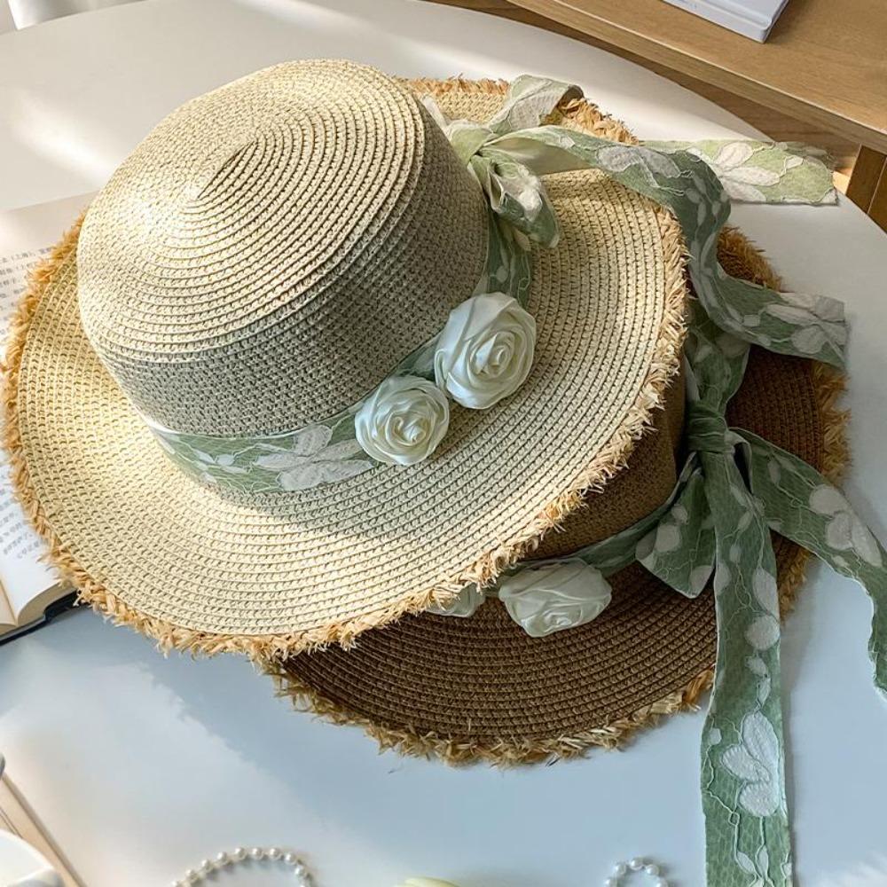 Wide Brim Straw Woven Hat French Style Women s Sun Hat Sunshade Lace Floral Brim Cap Seaside хаки
Wide Brim Straw Woven Hat French Style Women s Sun Hat Sunshade Lace Floral Brim Cap Seaside хаки