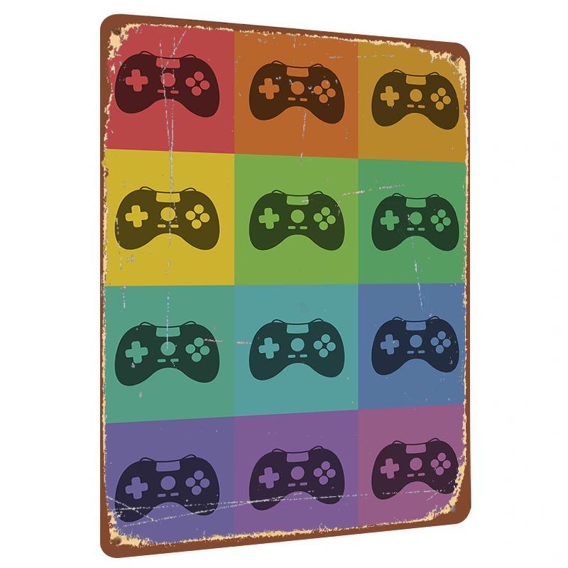 Game Controller Pop Art Metal Wall Decor Vintage Gaming Room Decorative Sign 20x30cm(7.8x11.8inch)
Game Controller Pop Art Metal Wall Decor Vintage Gaming Room Decorative Sign 20x30cm(7.8x11.8inch)