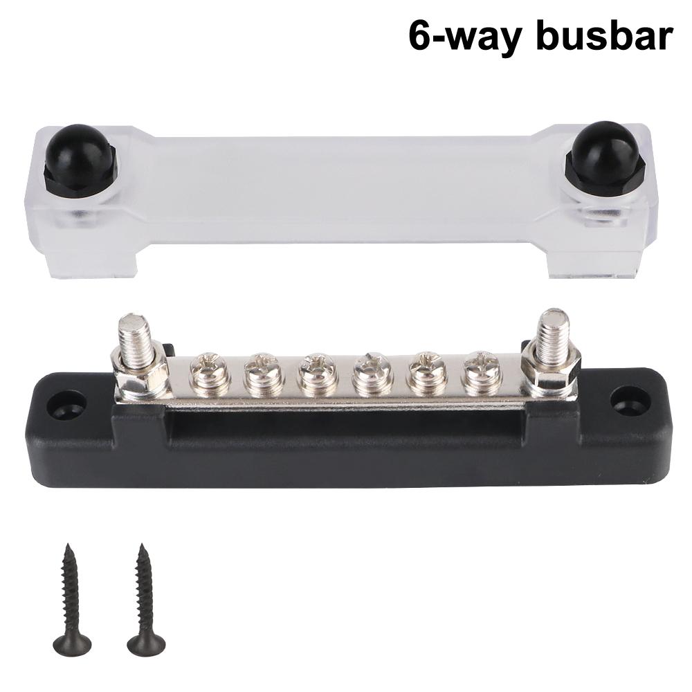 6 Ways For Boat Truck RV Caravan Car Universal Power Distribution Block Car Accessories Bus Bar Electro Junction Circuit Busbar Plug 48V 150A DC Red
6 Ways For Boat Truck RV Caravan Car Universal Power Distribution Block Car Accessories Bus Bar Electro Junction Circuit Busbar Plug 48V 150A DC Red