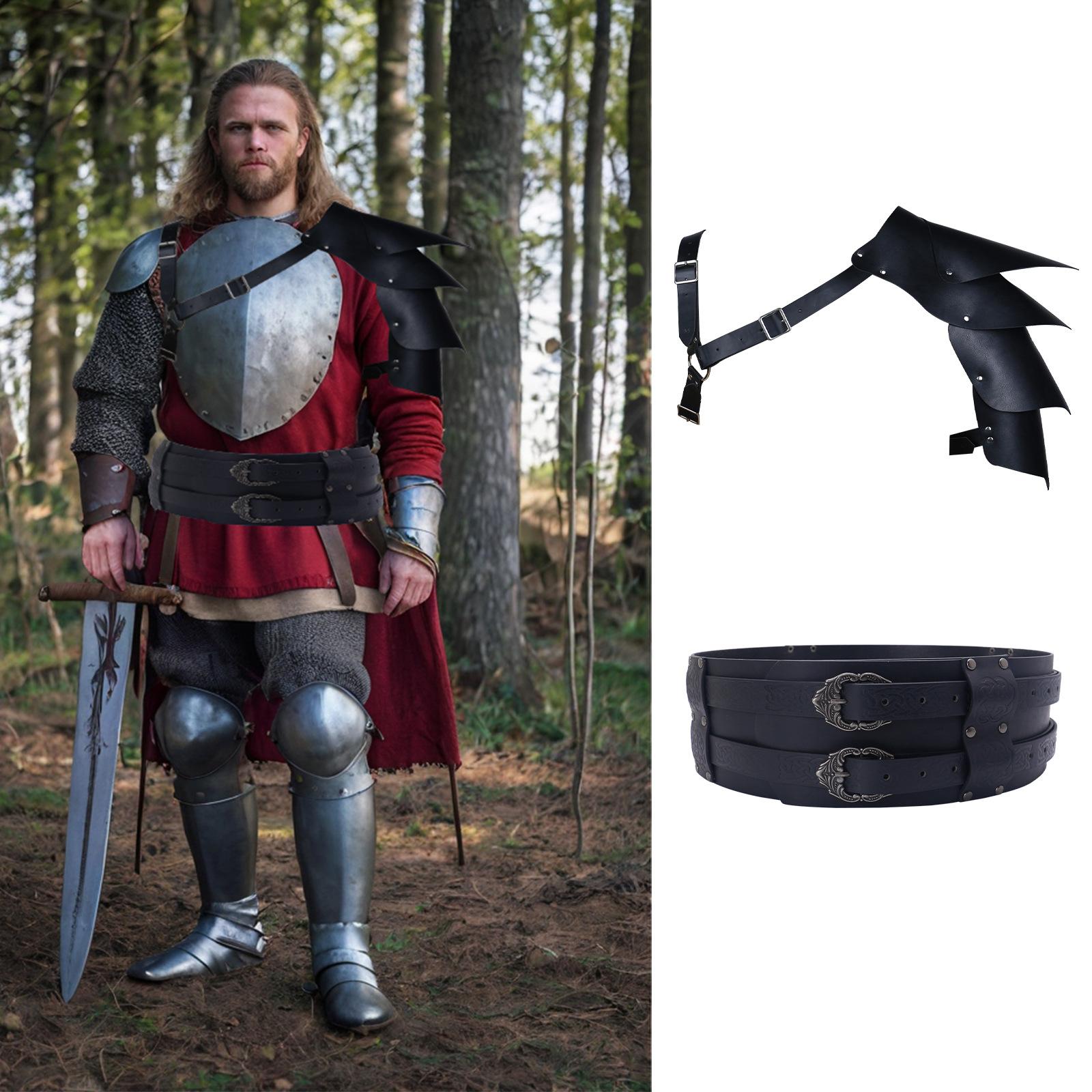 Medieval Viking Knight Wide Belt Waist Seal Shoulder Armor Shoulder Armor Corner Cosplay Apparel Dress-Up Accessories
Medieval Viking Knight Wide Belt Waist Seal Shoulder Armor Shoulder Armor Corner Cosplay Apparel Dress-Up Accessories