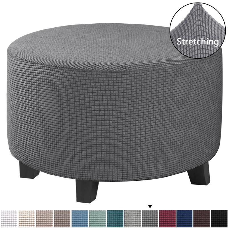 Round Ottoman Stool Cover Jacquard Fleece Footrest Cover All-inclusive Ottoman Stool Chair Seat Slipcover Living Room Bedroom S
Round Ottoman Stool Cover Jacquard Fleece Footrest Cover All-inclusive Ottoman Stool Chair Seat Slipcover Living Room Bedroom S