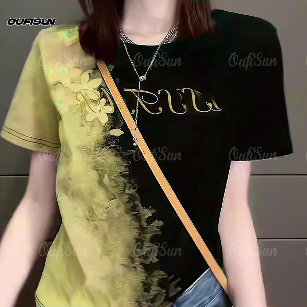 Leisure Women s T-Shirt Round Neck Short-Sleeved Shirt 3D Printed T-shirt Breathable Large Size Clothing For Women XL
Leisure Women s T-Shirt Round Neck Short-Sleeved Shirt 3D Printed T-shirt Breathable Large Size Clothing For Women XL