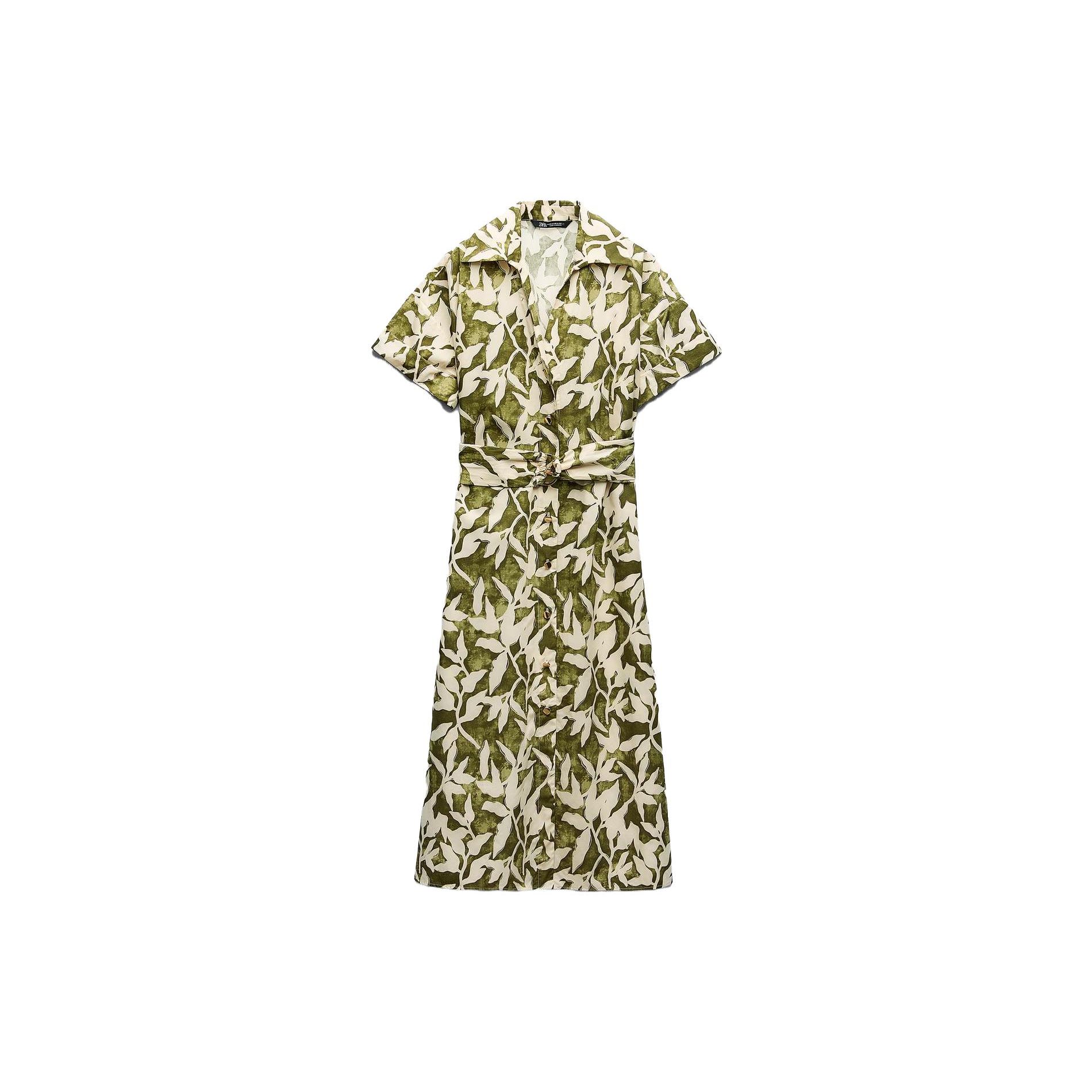 Zara Модное универсальное простое пригородное платье с коротким рукавом женские платья зеленое 00387165069-33 M
Zara Модное универсальное простое пригородное платье с коротким рукавом женские платья зеленое 00387165069-33 M