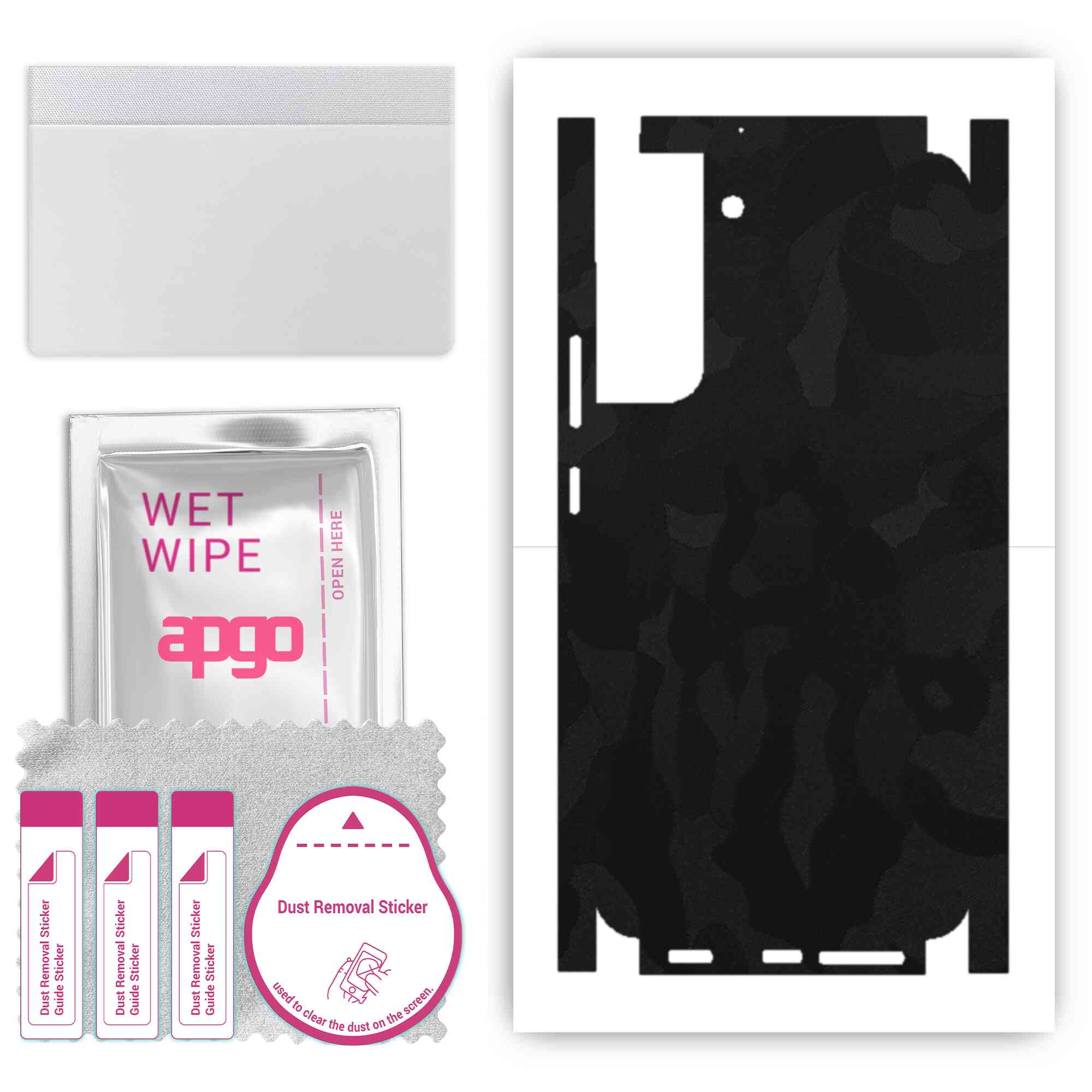 apgo Protective Skin Sticker for the back+sides compatible with Samsung Galaxy S22 Plus, Full Wrap Film, Foil, Vinyl - Pattern Black Camo
apgo Protective Skin Sticker for the back+sides compatible with Samsung Galaxy S22 Plus, Full Wrap Film, Foil, Vinyl - Pattern Black Camo