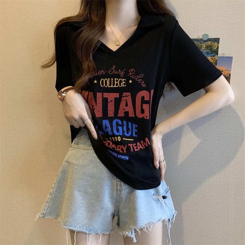 2025 Summer Women s V-neck Slim Fit Polo Shirt - Short Sleeve Waist-cinching Design 3XL (130-140 jin)
2025 Summer Women s V-neck Slim Fit Polo Shirt - Short Sleeve Waist-cinching Design 3XL (130-140 jin)