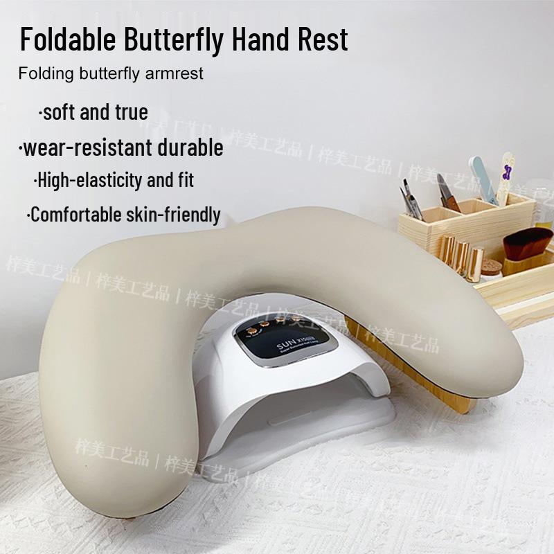 Foldable U-Shaped Butterfly Hand Rest Cushion for Russian Manicure - Nail Salon Essential
Foldable U-Shaped Butterfly Hand Rest Cushion for Russian Manicure - Nail Salon Essential