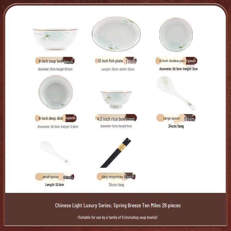 Jingdezhen Ceramic Dinnerware Gift Set
Jingdezhen Ceramic Dinnerware Gift Set