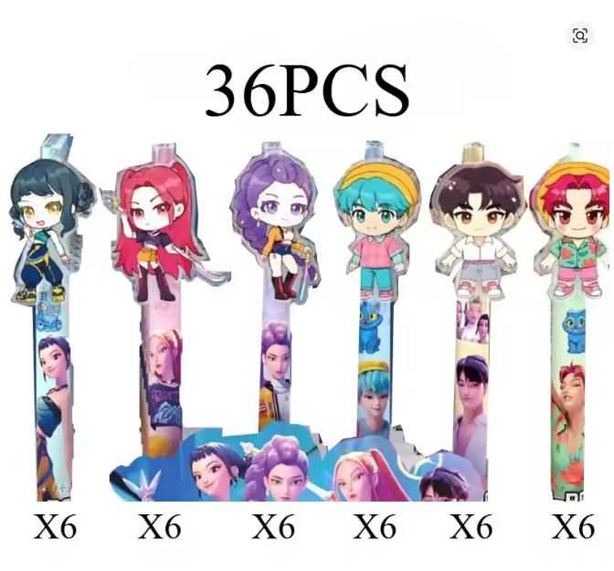 6/36PCS Black KPop Devil Hunter Student Pen Exam Drawing Set Anime Cartoon Characters Stationery School Supplies High Quality Gifts
6/36PCS Black KPop Devil Hunter Student Pen Exam Drawing Set Anime Cartoon Characters Stationery School Supplies High Quality Gifts