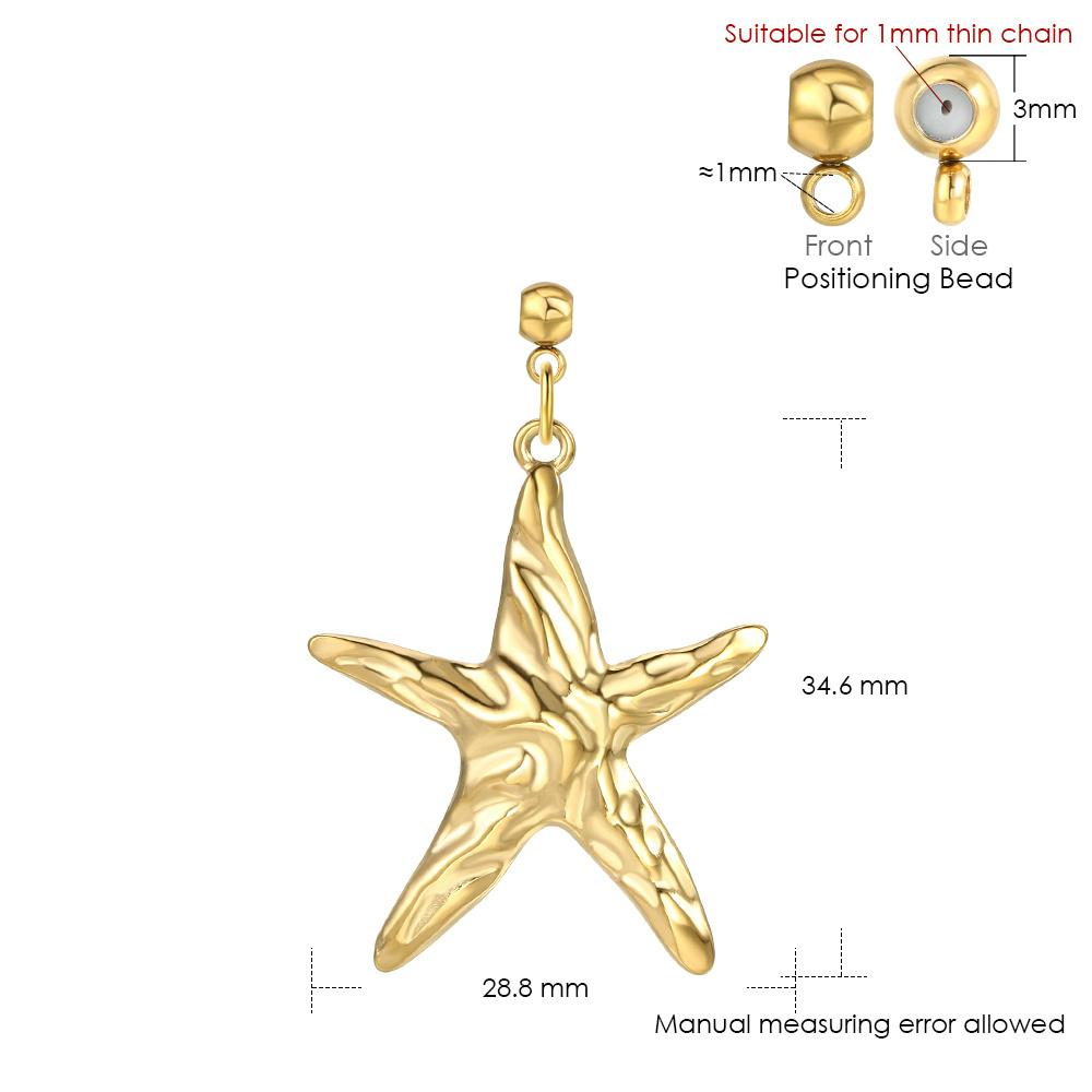 Gold Color Shell Pendant For Women Stainless Steel Charm Starfish Dolphin Necklace Bracelet Jewelry DIY Making Accessories
Gold Color Shell Pendant For Women Stainless Steel Charm Starfish Dolphin Necklace Bracelet Jewelry DIY Making Accessories
