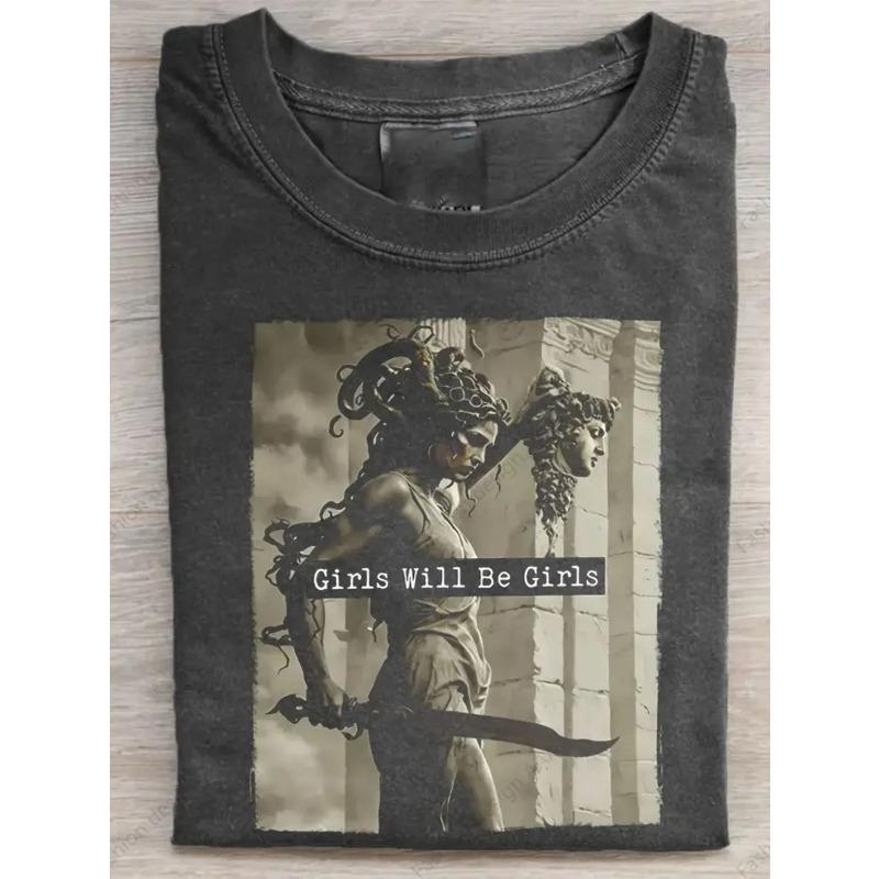 European sizes Men s Casual Graphic T-Shirt - Washed Cotton Oversized Streetwear Tee with Front & Back Medusa Graphic S чёрный
European sizes Men s Casual Graphic T-Shirt - Washed Cotton Oversized Streetwear Tee with Front & Back Medusa Graphic S чёрный