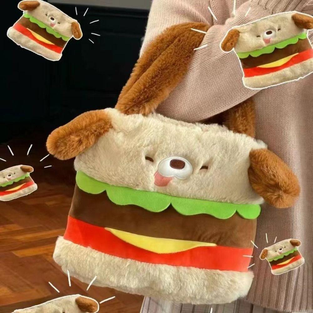 Large Capacity Hamburg Dog Handbag Tote Bag Animals Bag Hamburg Dog Plush Shoulder Bag School
Large Capacity Hamburg Dog Handbag Tote Bag Animals Bag Hamburg Dog Plush Shoulder Bag School