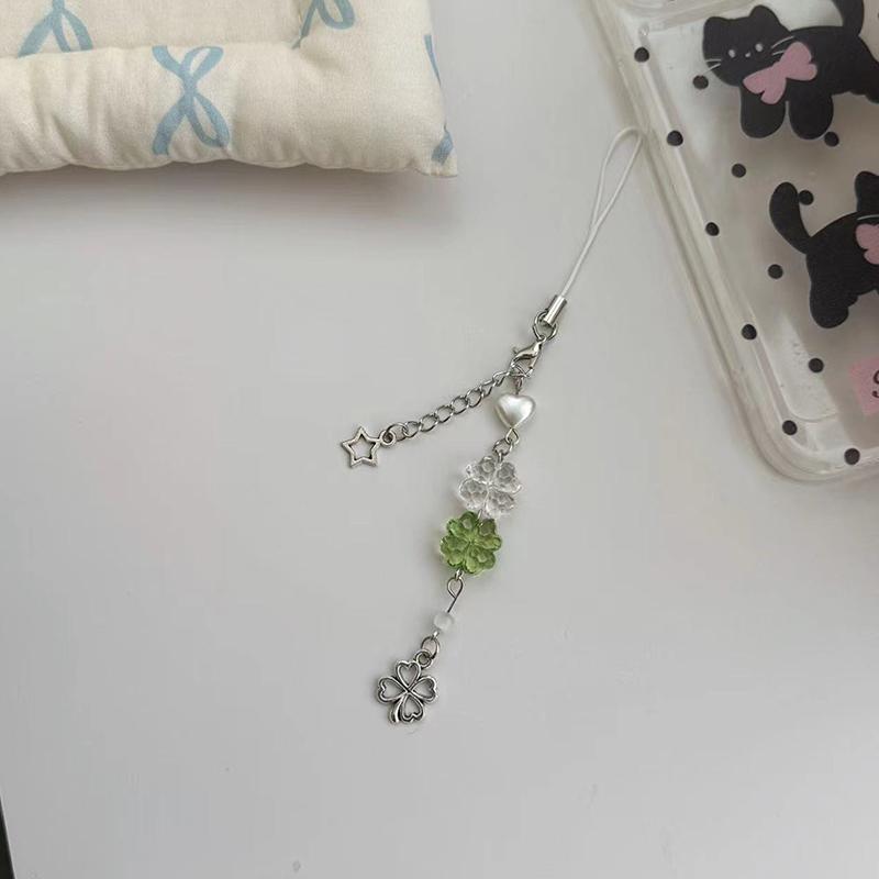 Lucky Four-Leaf Phone Chain Phone Case Phone Charm Pendant Mobile Lanyard Cute Beaded Cell Phone Strap Bag Keychain
Lucky Four-Leaf Phone Chain Phone Case Phone Charm Pendant Mobile Lanyard Cute Beaded Cell Phone Strap Bag Keychain