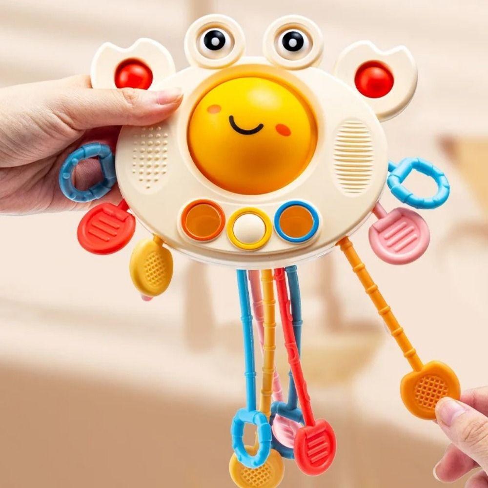 Silicone Develop Teething Sensory Toys Pull String Finger Grasp Training Gift for Kids crab
Silicone Develop Teething Sensory Toys Pull String Finger Grasp Training Gift for Kids crab