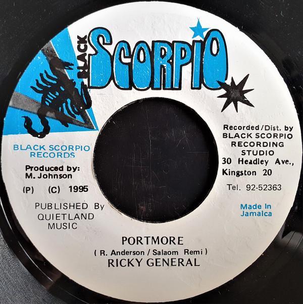 7inch Record RICKY GENERAL - Portmore NONE Black Scorpio 1995 Jamaica Reggae, Ska & Dub Used
7inch Record RICKY GENERAL - Portmore NONE Black Scorpio 1995 Jamaica Reggae, Ska & Dub Used
