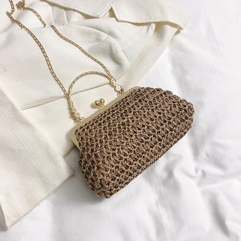 Trendy Woven Bag With Chain Strap For Women 2023 Summer Street Fashion Shell Shoulder Bag хакі
Trendy Woven Bag With Chain Strap For Women 2023 Summer Street Fashion Shell Shoulder Bag хакі