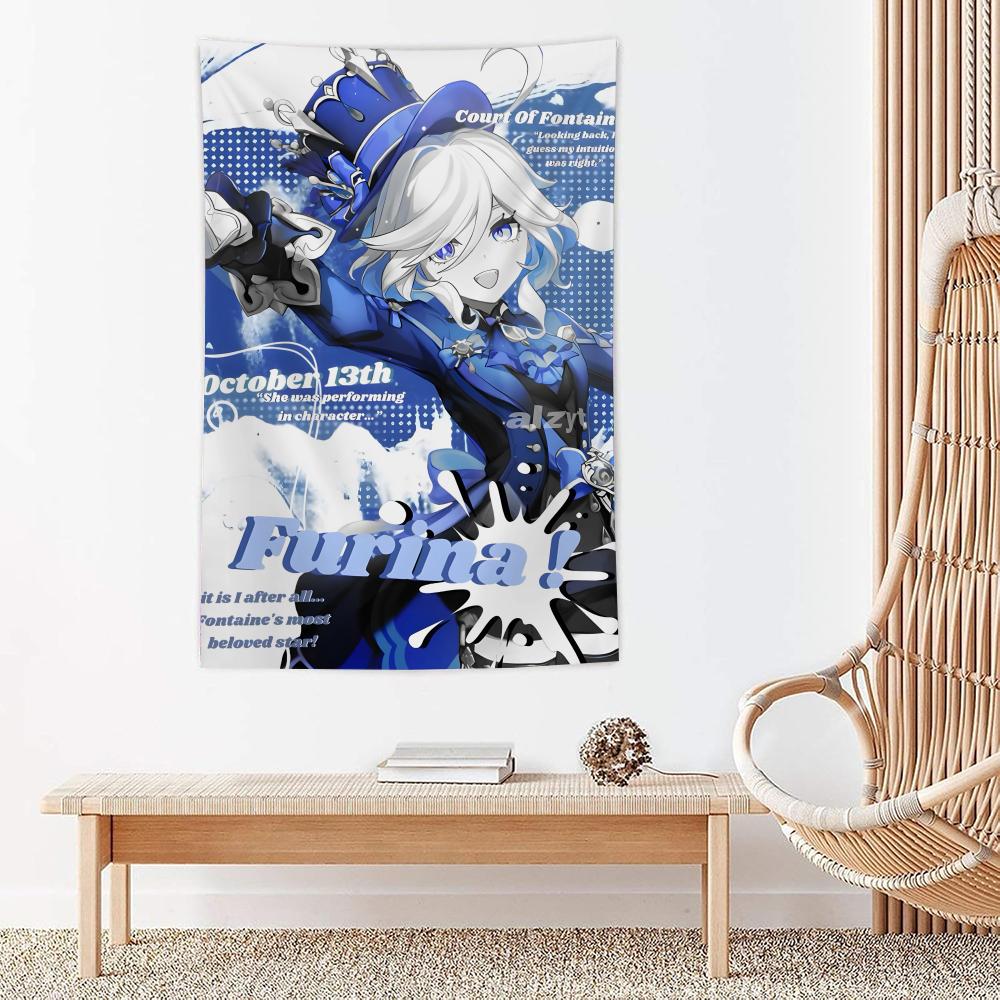 Furina GGenshin Impact Tapestry Microfiber Wall Hanging For Bedroom Living Room Decor Outdoor Festival Garden Bar Background 74x94cm(29x37in)
Furina GGenshin Impact Tapestry Microfiber Wall Hanging For Bedroom Living Room Decor Outdoor Festival Garden Bar Background 74x94cm(29x37in)