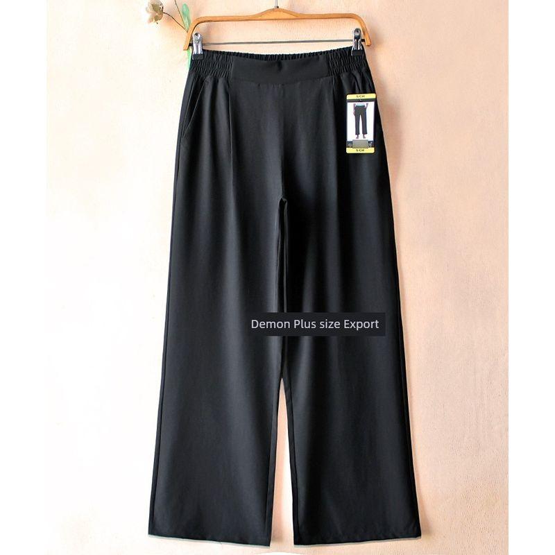 Foreign Trade Summer Women s Outdoor Sports Thin Quick-Drying Woven Elastic Large High Waist Casual Wide Leg Straight Trousers 846 Black L
Foreign Trade Summer Women s Outdoor Sports Thin Quick-Drying Woven Elastic Large High Waist Casual Wide Leg Straight Trousers 846 Black L