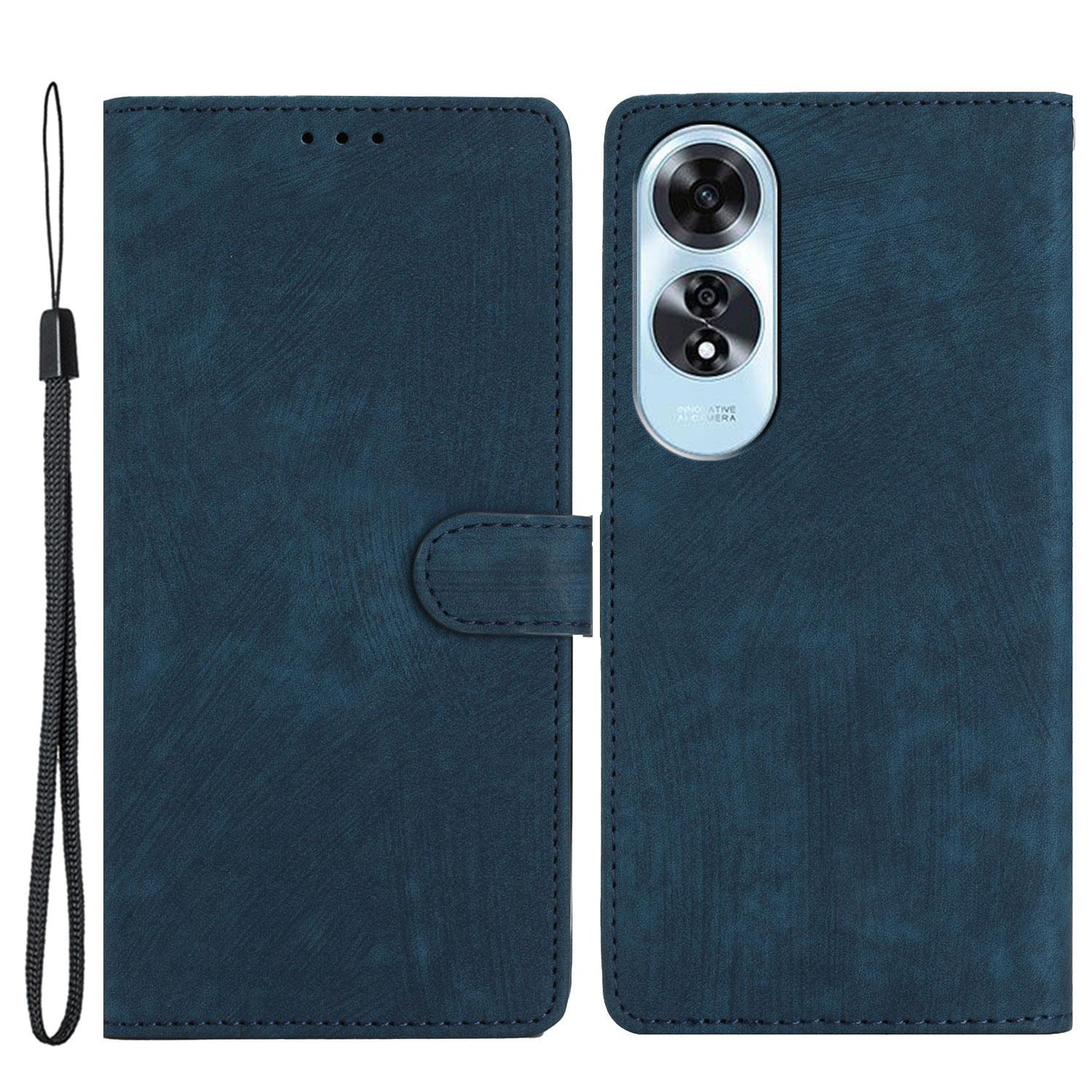 For Oppo A60 4G Case Skin-Feeling Leather Phone Cover with Card Slots Card Holder Blue
For Oppo A60 4G Case Skin-Feeling Leather Phone Cover with Card Slots Card Holder Blue