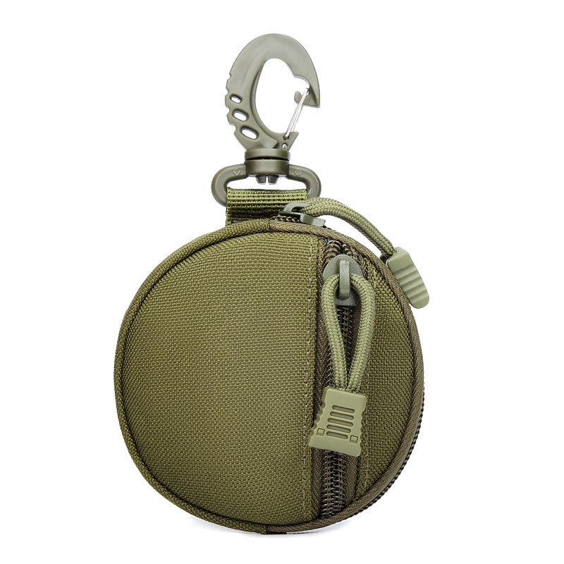 1000D Tactical Mini Round MOLLE EDC Pouch Zipper Utility Bag with Carabiner Clip for Earbuds Keys Coins and Outdoor Use
1000D Tactical Mini Round MOLLE EDC Pouch Zipper Utility Bag with Carabiner Clip for Earbuds Keys Coins and Outdoor Use