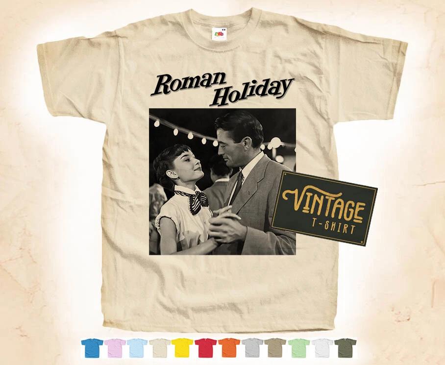 Black Print ROMAN HOLIDAY T-SHIRT Tee Vintage Poster 12 Colors S-5XL 4XL
Black Print ROMAN HOLIDAY T-SHIRT Tee Vintage Poster 12 Colors S-5XL 4XL