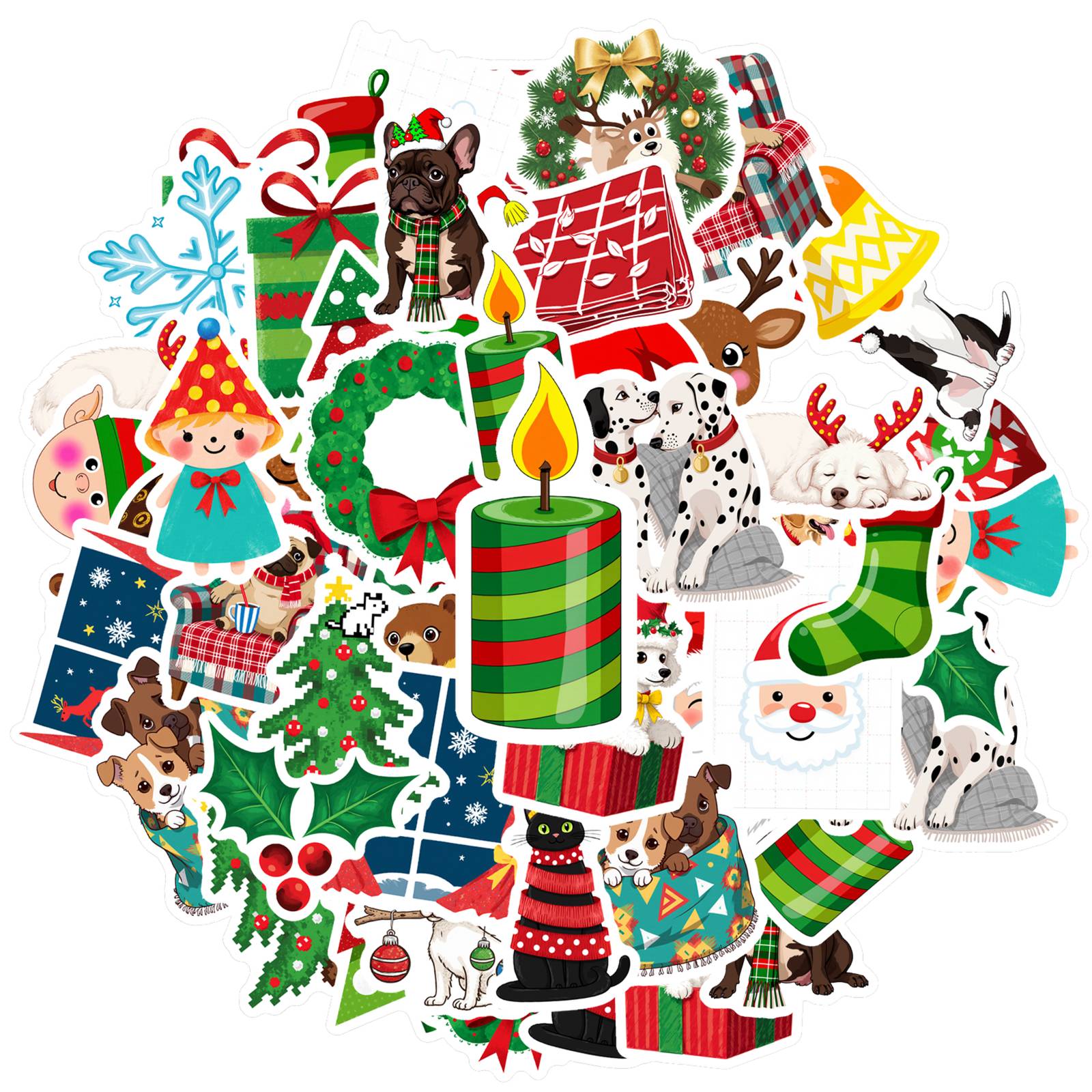 35pcs-50pcs Cartoon Winter Stickers Festive Festive Stickers Christmas Stickers For Laptop Luggage Scrapbook
35pcs-50pcs Cartoon Winter Stickers Festive Festive Stickers Christmas Stickers For Laptop Luggage Scrapbook