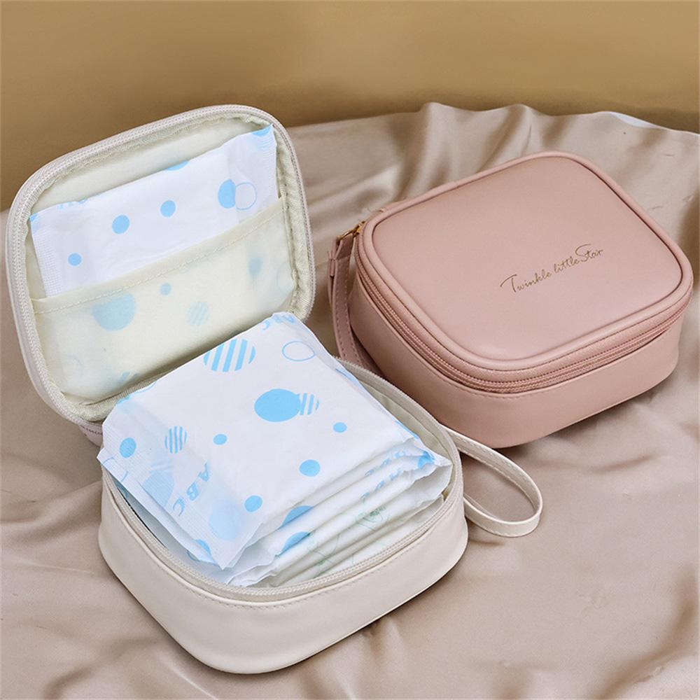 W7PU Portable Sanitary Napkin Storage Bag PU Leather Lipstick Cosmetics Zipper Storage Bag White
W7PU Portable Sanitary Napkin Storage Bag PU Leather Lipstick Cosmetics Zipper Storage Bag White