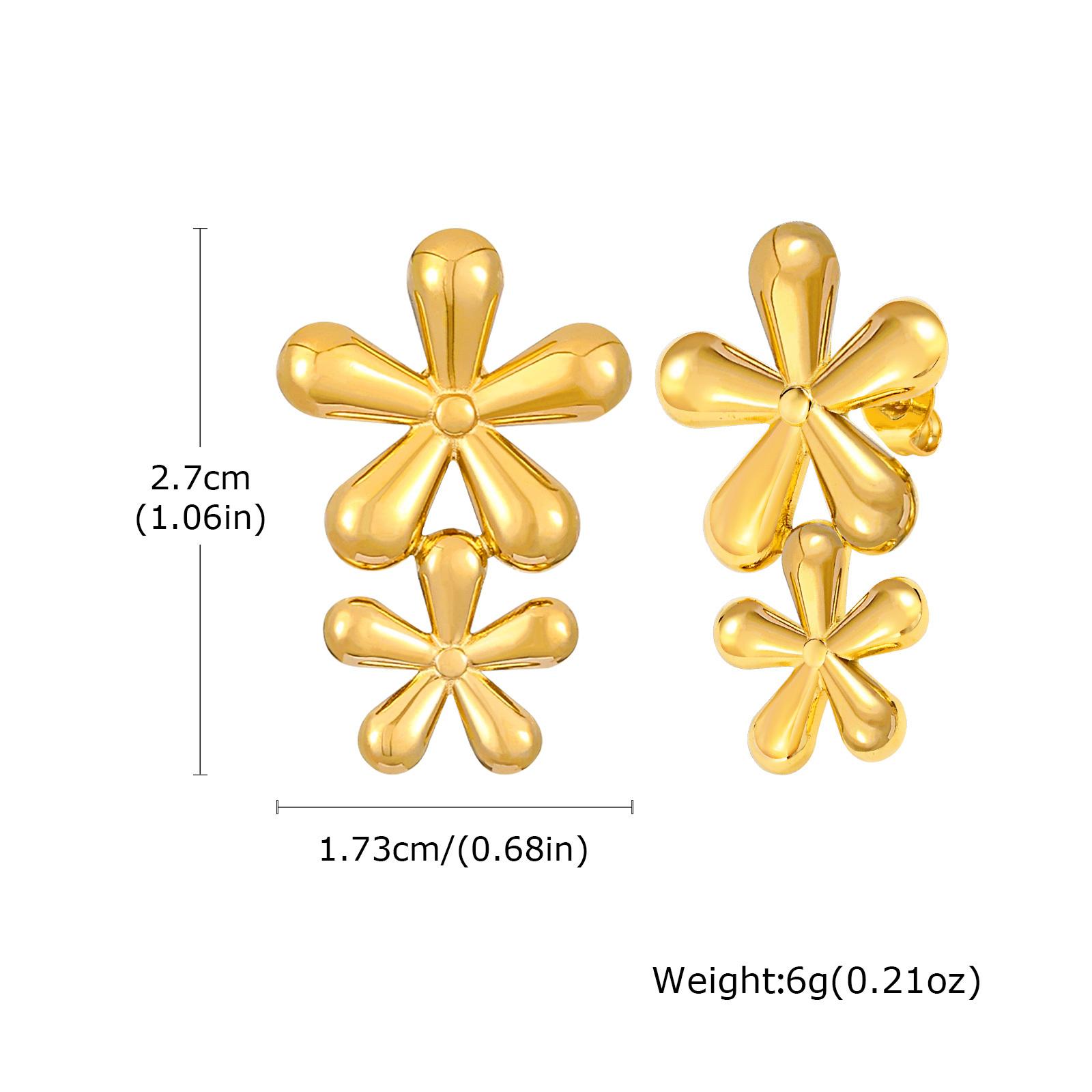 Stainless Steel Flower Necklace, Gold Plated Link Women Pendant Flower Charms Jewelry
Stainless Steel Flower Necklace, Gold Plated Link Women Pendant Flower Charms Jewelry