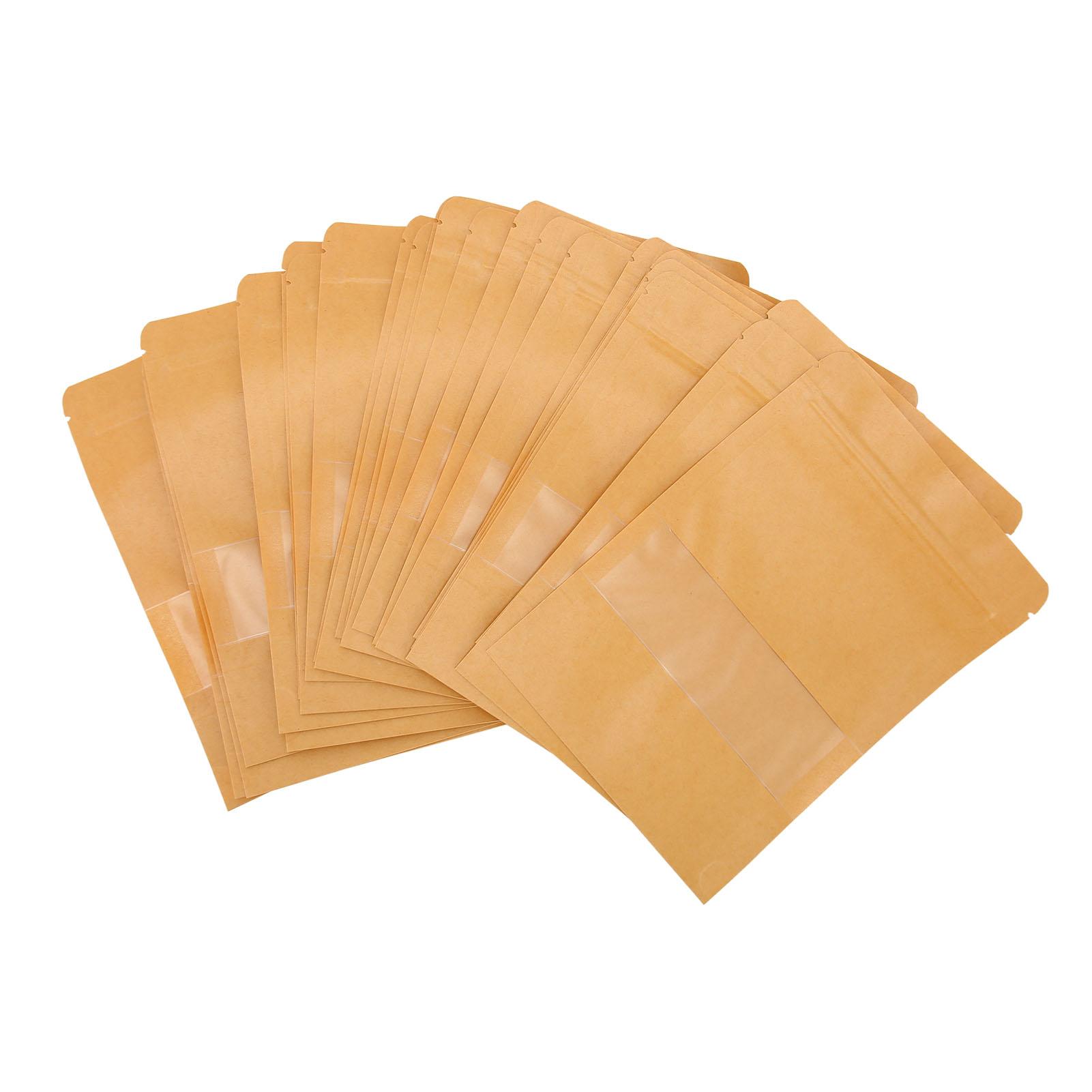 100PCS Stand Up Pouch Kraft Paper Bag 5.5x7.9in Zip Waterproof with Matte Window Resealable Bag for
100PCS Stand Up Pouch Kraft Paper Bag 5.5x7.9in Zip Waterproof with Matte Window Resealable Bag for