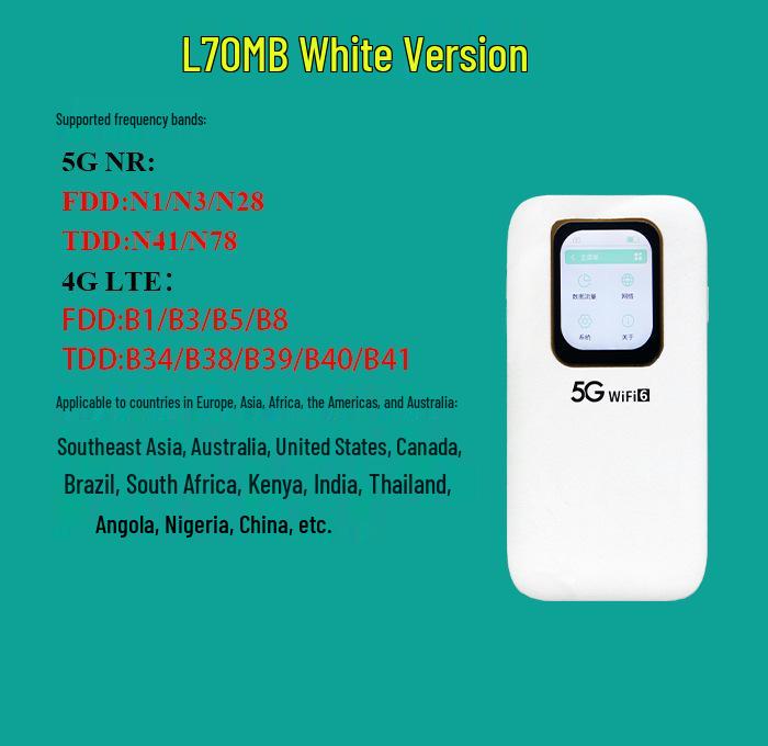 New 4G No-SIM Portable WiFi Router: High-Speed, Travel-Friendly Wireless Connection for Mobile Devices. білий
New 4G No-SIM Portable WiFi Router: High-Speed, Travel-Friendly Wireless Connection for Mobile Devices. білий