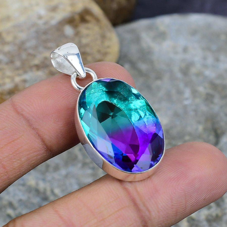 Двухцветный турмалиновый драгоценный камень ручной работы 925 пробы серебряный кулон ювелирный подарок для женщин 
Двухцветный турмалиновый драгоценный камень ручной работы 925 пробы серебряный кулон ювелирный подарок для женщин